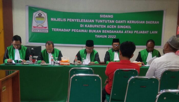Pemkab Aceh Singkil Sidang Majelis Penyelesaian Kerugian Daerah, 28 Kasus Temuan BPK