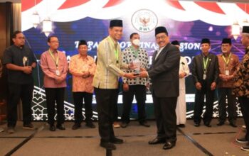 Buka Rakornas BWI, Wamenag Pesan Pentingnya Pemerataan Ekosistem Wakaf Berbasis KUA