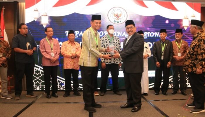 Buka Rakornas BWI, Wamenag Pesan Pentingnya Pemerataan Ekosistem Wakaf Berbasis KUA