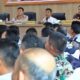 Bupati dan Kapolres Simalungun saat mengikuti Safari Apel Tiga Pilar di aula Andar Siahaan Mapolres Simalungun, Pamatang Raya, Sumut, Kamis (15/12).(Waspada/ist).