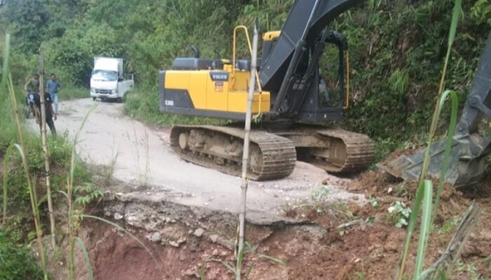 Dinas BMBK Provsu Antisipasi Jalinsum Sosopan Yang Terancam Putus