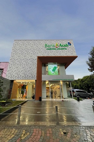 Kantor Bank Aceh Syariah Cab Jakarta. Waspada/Ist