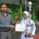 Zalfa Suhaira Juara 1 Lomba Sketsa di Museum Perkebunan. Waspada/ist