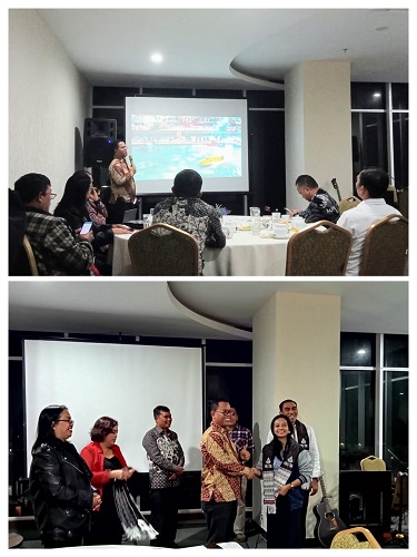 Kolase Kemenparekraf bersama Pemkab Toba gelar Farewell Dinner (Makan malam perpisahan) dengan Media Nasional di Labersa Toba Hotel, Minggu (11/12). Waspada/Ramsiana Gultom