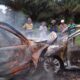 Toyota Vios dan Daihatsu Terios terilbat laka dan terbakar di Jalinsum Rantau Prapat-Medan Km 213 - 214, tepatnya Dusun V Desa Ledong Barat Kec. Aek ledong Kab. Asahan. Waspada/Ist