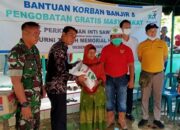 Korban Banjir Di Sei Lepan Terima Bantuan Sembako Dan Pengobatan Gratis