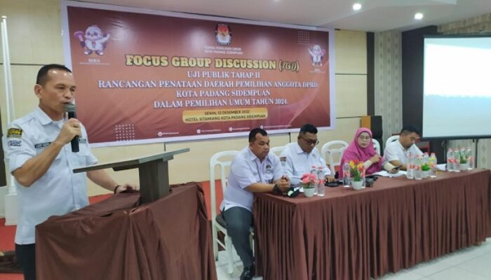 KPU Gelar FGD UJi Publik Dapil DPRD Sidempuan Tahap II