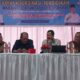 Sekretaris Dinas Pendidikan Sumut Murdianto, S.Pd, MM, didampingi Kepala Cabang Dinas Pendidikan Kisaran Kurnia Utama ST, saat menjadi narasumber dalam Rapat Koordinasi Pendidikan SMA/SLB/SMK Negeri dan Swasta Cabang Dinas Pendidikan Kisaran. Waspada/Ist