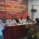 ENI Yuliana, Ketua Divisi Teknis KIP Aceh Timur (paling kanan) pada Acara Uji Publik Penataan Dapil dan Alokasi Kursi DPRK Aceh Timur pada Pemilu 2024, di Idi, Rabu 14 Desember 2022. Waspada/Ist