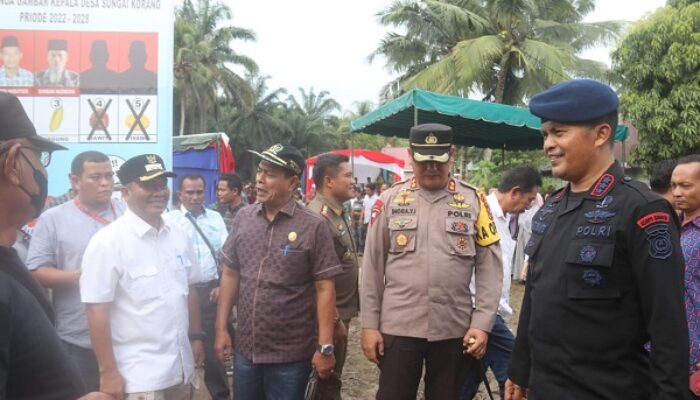 Ahmad Zarnawi Bersama Kapolres Palas Monitoring Pilkades