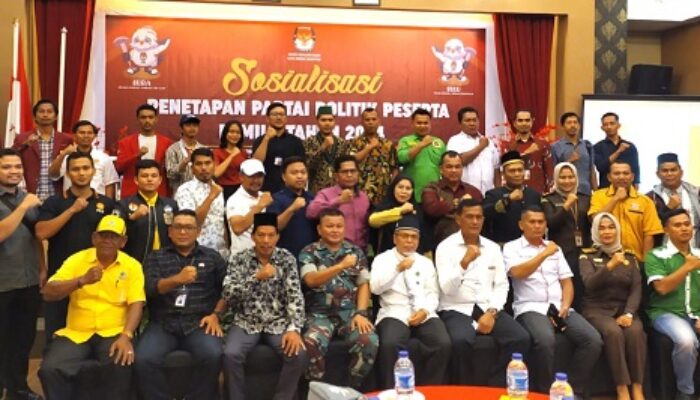 KPU Sidempuan Sosialisasikan Penetapan Parpol Peserta Pemilu 2024