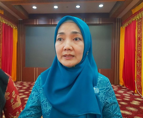 Pj Ketua Tim Penggerak PKK Aceh, Ayu Marzuki. (Waspada/Kia)