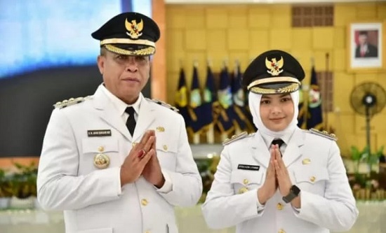 Bupati Madina HM Jafar Sukhairi Nasution dan Wakil Bupati Atika Azmi Utammi Nasution. Waspada.id/dok