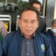 Juru Bicara Keturunan Raja Urang Pardosi, Drs.Jhonson Pardosi saat menggelar konfrensi Pers di Mapolres Toba, Kamis (15/12). Waspada/Ist