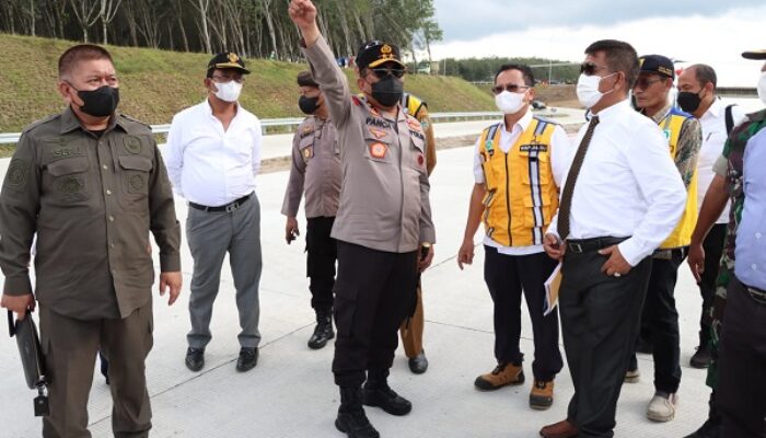 Kapoldasu Cek Jalur Alternatif Tol Sinaksak – Dolok Merawan