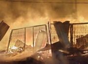 12 Ruko Pasar Inpres Simpang Peut Ludes Terbakar