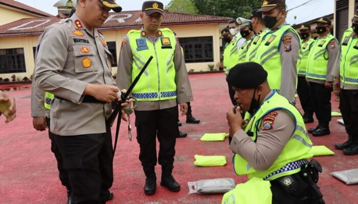 Polres Dairi Laksanakan Apel Ranmor Dan Kelengkapan Personel