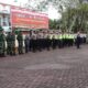Apel Pasukan Operasi Lilin Seulawah di halaman Mapolres Aceh Barat l, Kamis (22/12).(Waspada/Muji Burrahman)