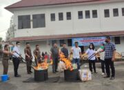 Kejari Karo Musnahkan Barang Bukti Periode Oktober Sampai Desember