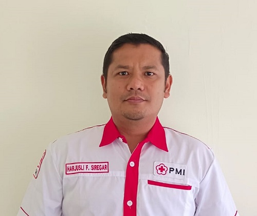 Ketua PMI Cabang kabupaten Padanglawas, Harjusli Fahri Siregar, S.STP, MM, MSi (Waspada/Ist)