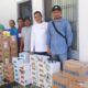 Kabid Pertenakan saat menerima obat-obatan dari Dinas Pertenakan Aceh.(Waspada/Faisal)