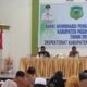 Plt. Bupati Padanglawas, drg H. Ahmad Zarnawi Pasaribu, CHt, MM, MSi, MH saat membuka rapat koordinasi pengawasan daerah di aula Hotel Almarwah Sibuhuan, Senin (26/12). Waspada/Idaham Butar Butar