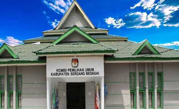 Kantor KPUD Sergai di Desa Firdaus Kec.Sei Rampah Waspada/Ist