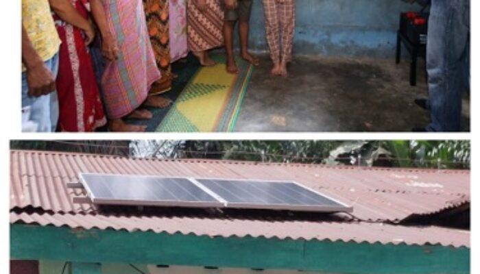 PT Inalum Hibahkan PLTS Rooftop Kepada Masyarakat Sigalapang Kabupaten Toba