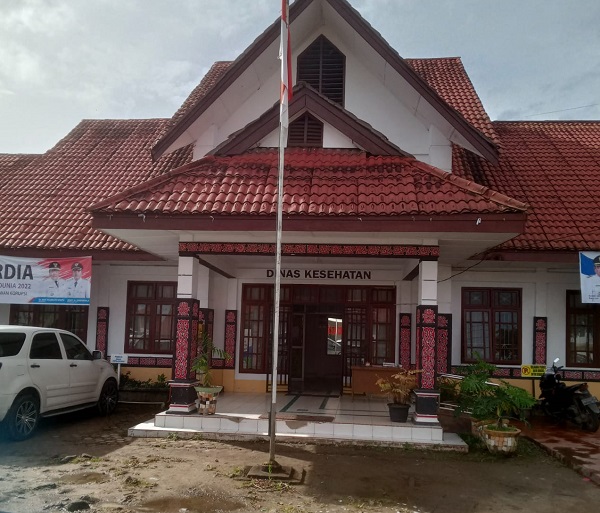 KANTOR Dinas Kesehatan Kabupaten Dairi di Jln Pandu Sidikalang.Waspada/Kartolo Munte.