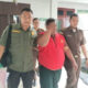 Terpidana Suhardi, Kades Blok X, Kecamatan Dolok Masihul saat dieksekusi. Waspada/Ist