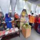KEGIATAN Dirgahayu ke-23 Dharma Wanita Persatuan Dinkes Provsu dan Hari Ibu ke-94 pada Kamis (29/12) di halaman parkir Kantor Dinkes Sumut. Waspada/Ist