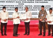 UPZ PT Bank Sumut Serahkan Zakat Rp 7,5 Milyar Ke Baznas