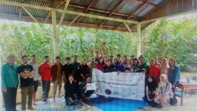 Mahasiswa KKN-T PKKM MBKM USU Mengabdi Ke Dusun Perteguhen, Desa Telagah, Langkat