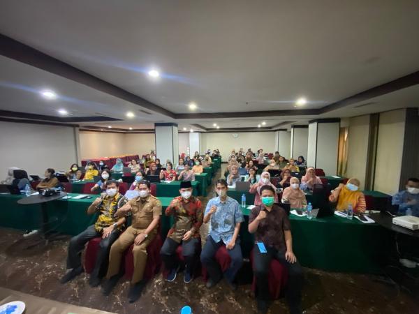 Dinas Kesehatan Provinsi Sumut menyelenggarakan kegiatan pertemuan workshop District Health Information Software 2 (DHIS2)/Aplikasi Satu Data Kesehatan (ASDK). Waspada/Ist