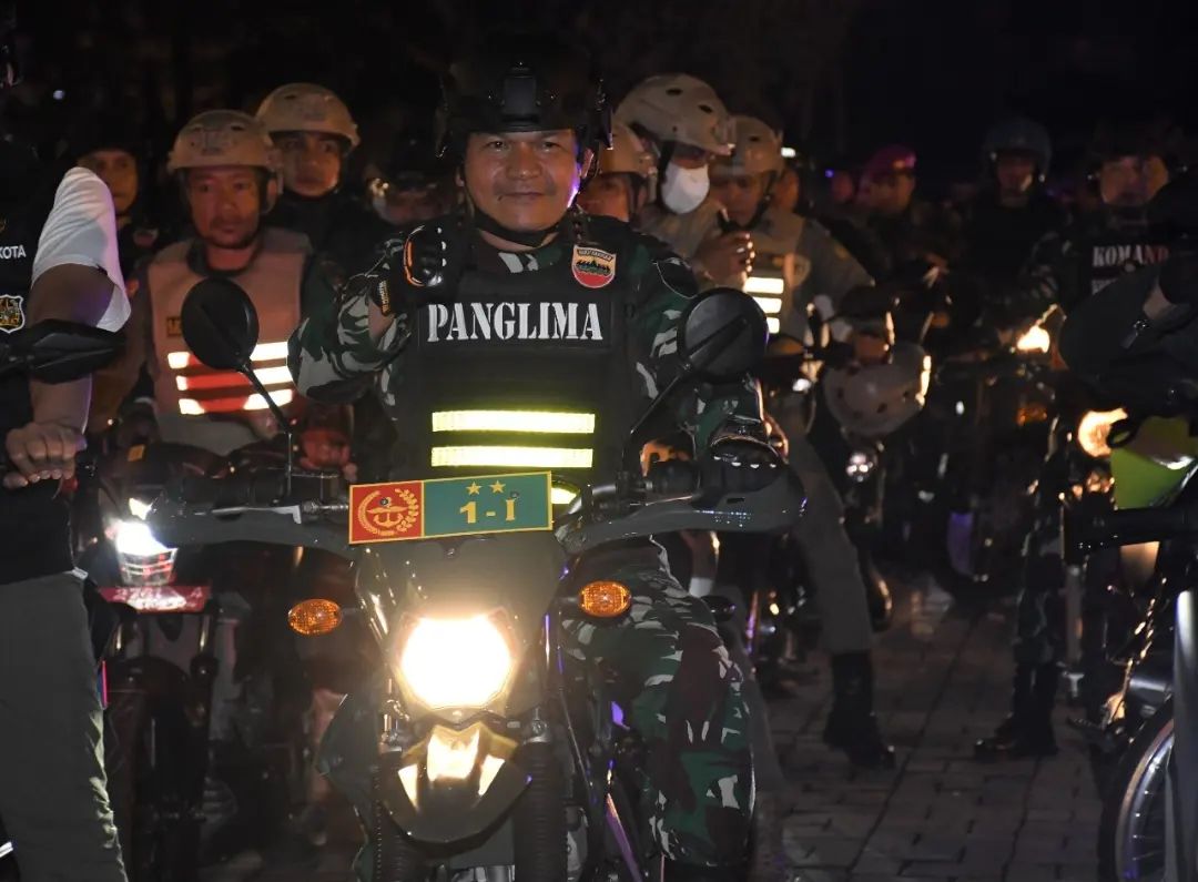 Pangdam I/BB Patroli Bersama Forkopimda Mengamankan Malam Tahun Baru