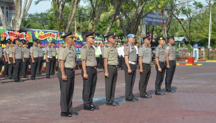 52 Personel Polres Aceh Barat Mendapat Kenaikan Pangkat Setingkat Lebih Tinggi 