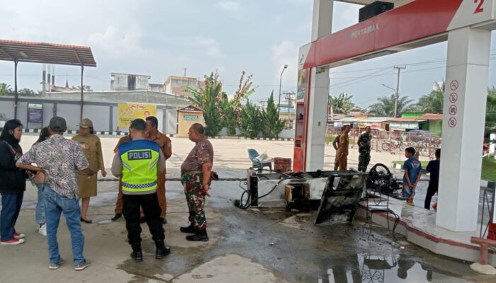 Kebakaran SPBU Di Galang, Kerugian Ditaksir Rp350 Juta