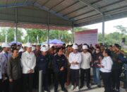 Menteri BUMN Tinjau Pembangunan Pabrik Minyak Makan Merah Di Areal PTPN2