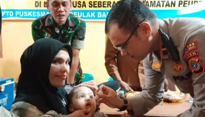 105.559 Anak Aceh Timur<br>Selesai Imunisasi Polio