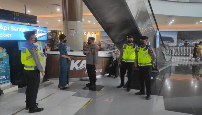 Kapolsek Bandara Kualanamu Cek Arus Balik Penumpang Railink