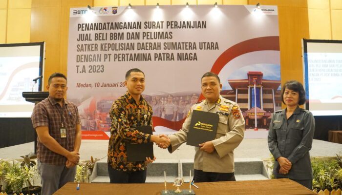 Pertamina dan Polda Sumut Tandatangani Kesepakatan Penyediaan BBM dan Pelumas