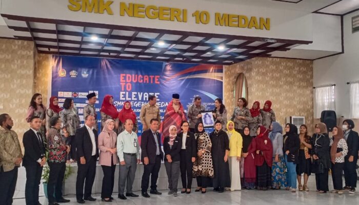 SMKN 10 Medan Gelar MoU Bersama Dudika Dan Pameran