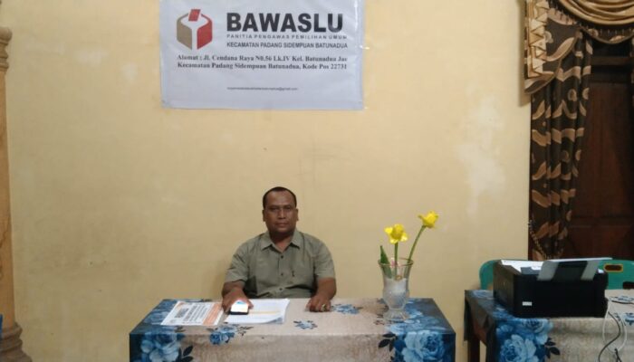 Panwaslu Psp Batunadua Buka Pendaftaran Tingkat Desa