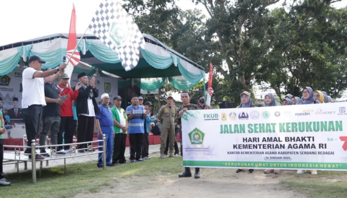 Kemenag Sergai Gelar Jalan Sehat Kerukunan HAB