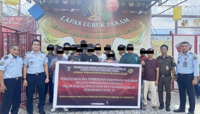 20 WBP Lapas Lubukpakam Bebas Penjara