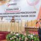Ricky, mewakili Kabinda Sumut saat pemaparan pada Sosialisasi Potensi Kerawanan dan Pencegahan Kerawanan Pada Pemilu Tahun 2024, yang diikuti para tokoh masyarakat se-Kota Medan, di hotel Pardede Jalan Juanda Kota Medan, Rabu (18/1/2023). Waspada/ist