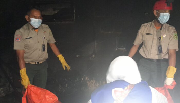 Rumah  Di Jalan Brigjen Hamid Terbakar, Dua Korban Tewas 