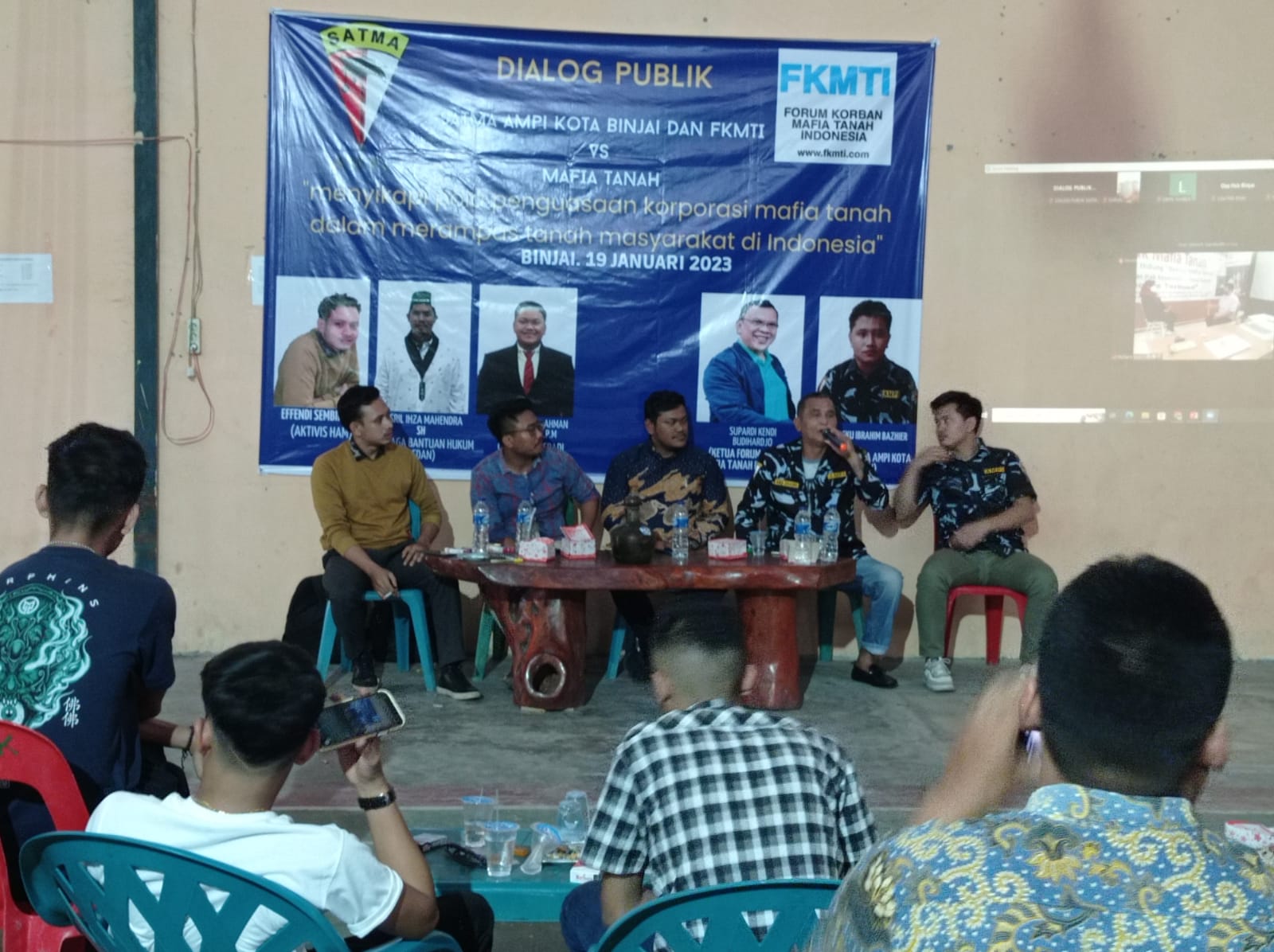 Satma AMPI Binjai Dan FKMTI Gelar Dialog Bahas Mafia Tanah