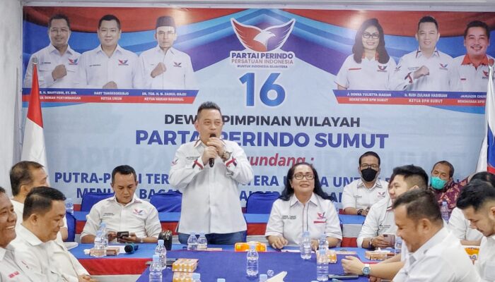 DPW Partai Perindo Sumut Resmi Buka Pendaftaran Bacaleg.