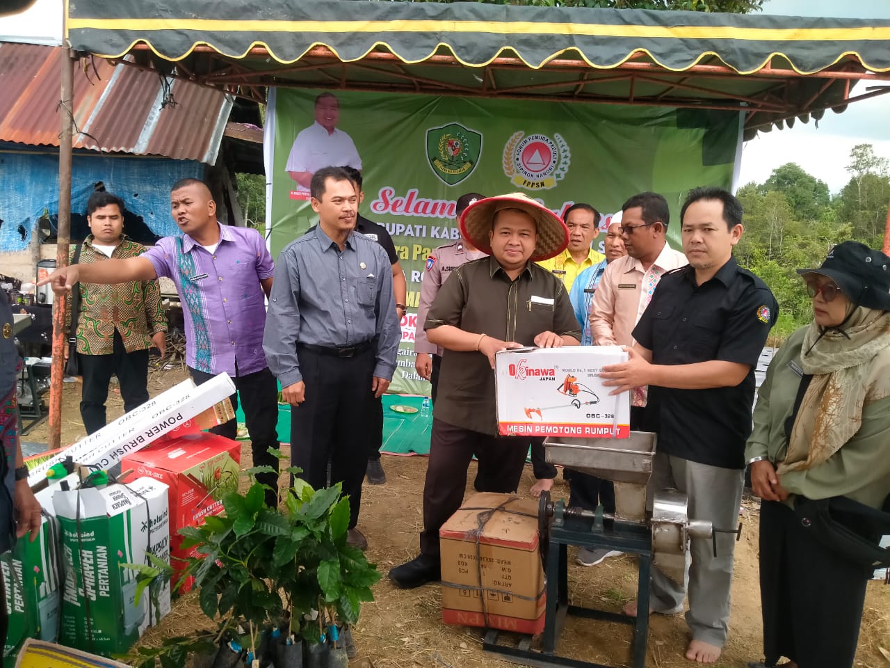 Bupati Tapsel Dan 5 Koptan Tanam 10 Ribu Batang Cabai Merah Dan 1500 Batang Kopi
